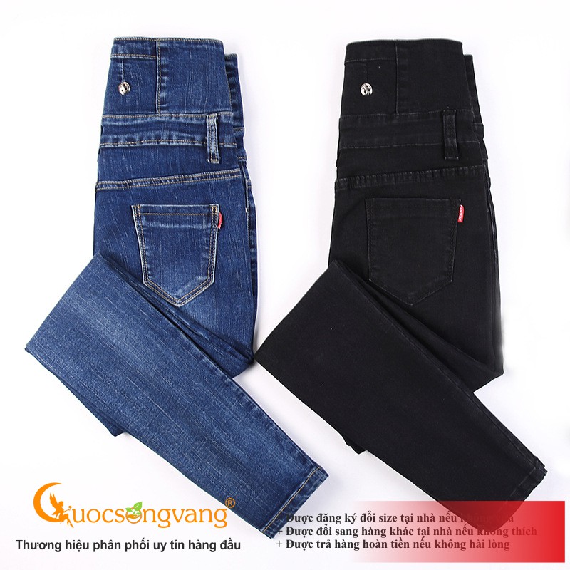 Quần jean nữ lưng cao quần skinny nữ co giãn GLQ124 Cuocsongvang