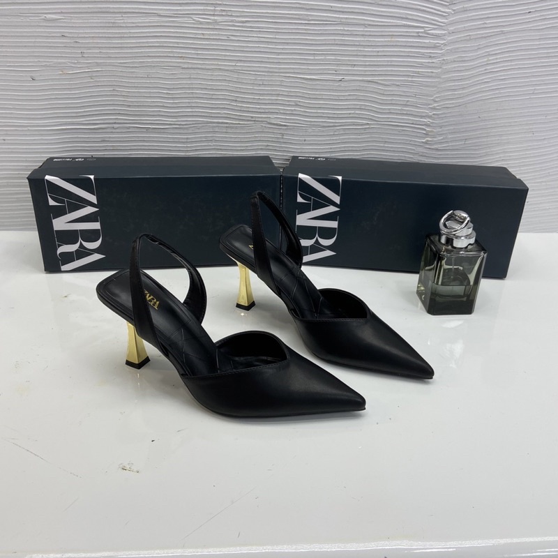 Sandal cao gót zara basic gót nhọn 7p fullbox