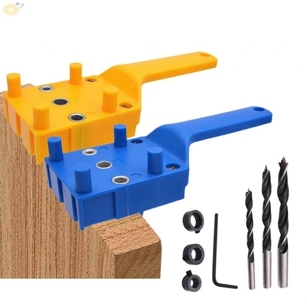 【VARSTR】Woodworking Dowel Jig 6 8 10mm Drill Bit Handheld Drill Guide Hole Locator