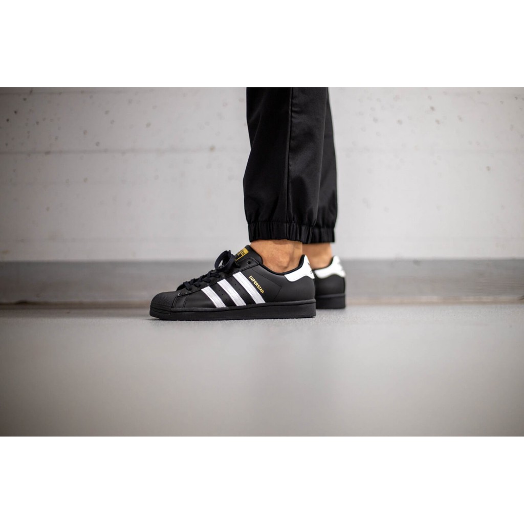 [ 2hand] Giày Sneaker Thể Thao ADIDAS SUPERSTAR “BLACK/WHITE” Chính Hãng 100% (HÀNG LỖI SX NHẸ)