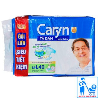 CHÍNH HÃNG Bỉm Người Già - Tã Dán Siêu Thấm Caryn Size M-L40 Vòng hông