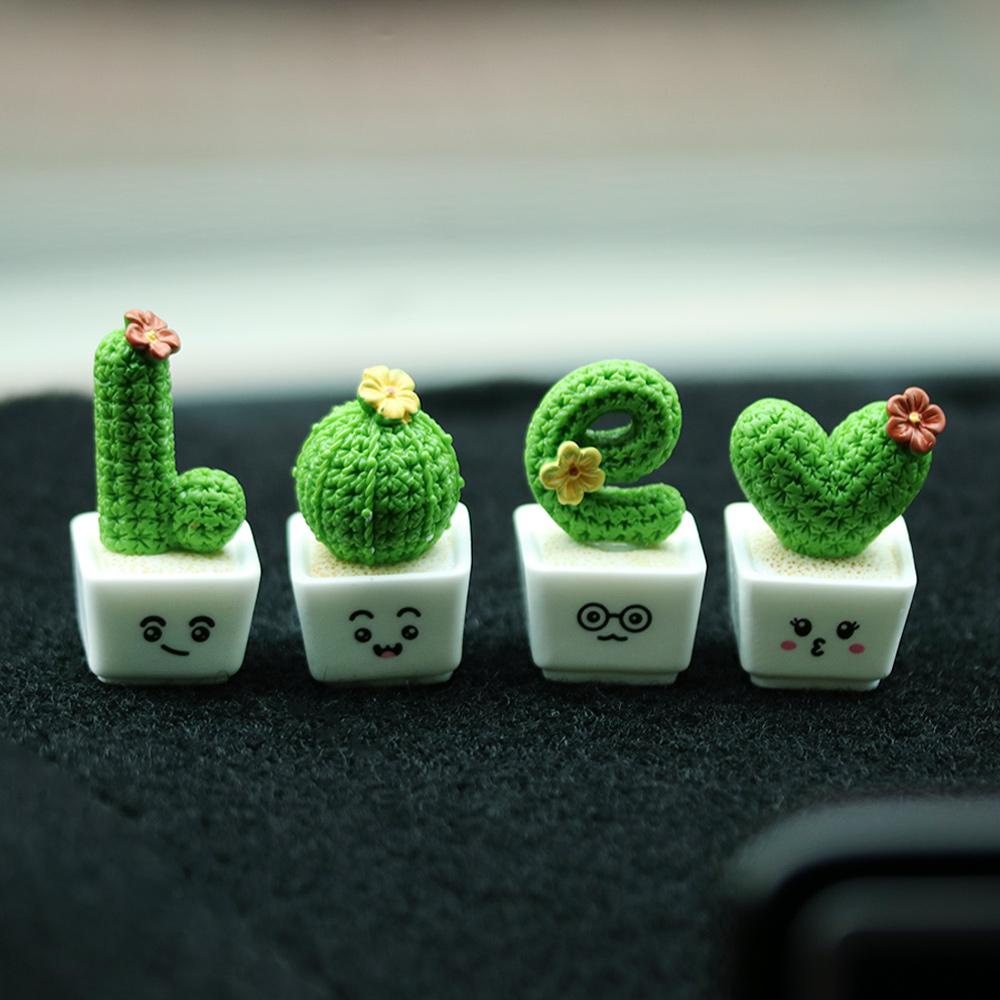 WATTLE Set 1 / 4 Mô Hình Cây Xương Rồng Mini Bằng Nhựa Dùng Để Trang Trí Nhà Búp Bê