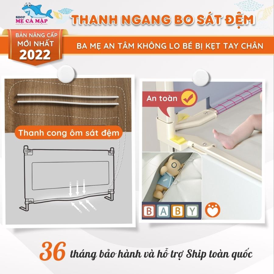 Thanh chắn giường Pakey ProA3 NEW 2022, nâng hạ 1 bên cao 105cm (1 thanh chắn 1 mặt)