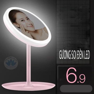 [Ưu Đãi] gương soi có đèn led gấp gọn
