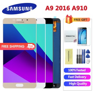 Lcd Cho Samsung Galaxy Cho A9 2016 A910 Màn Hình Hiển Thị LCD Số Hóa Màn Hình Hiển Thị Điện Thoại Di Động