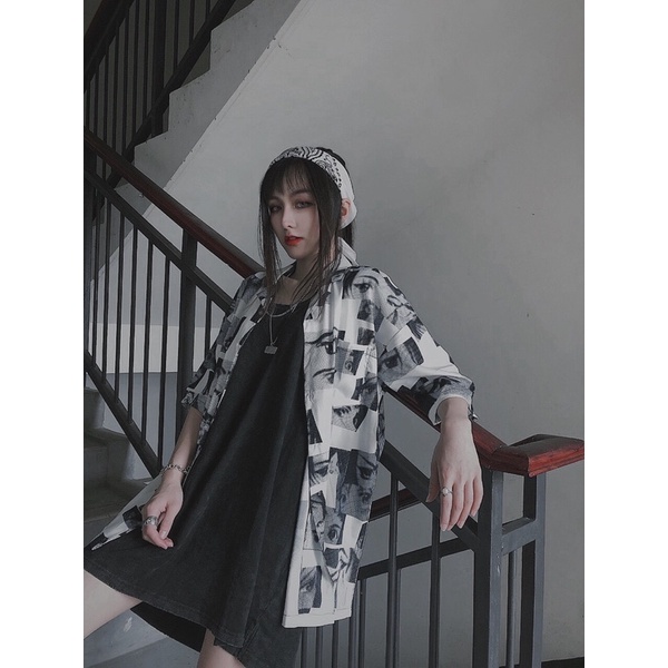 [VIDEO THẬT] Áo sơ mi lụa form rộng tay lở in hình hoạt hình cực chất, chất lụa mềm mịn, thoáng mát, lên form cực chuẩn | BigBuy360 - bigbuy360.vn