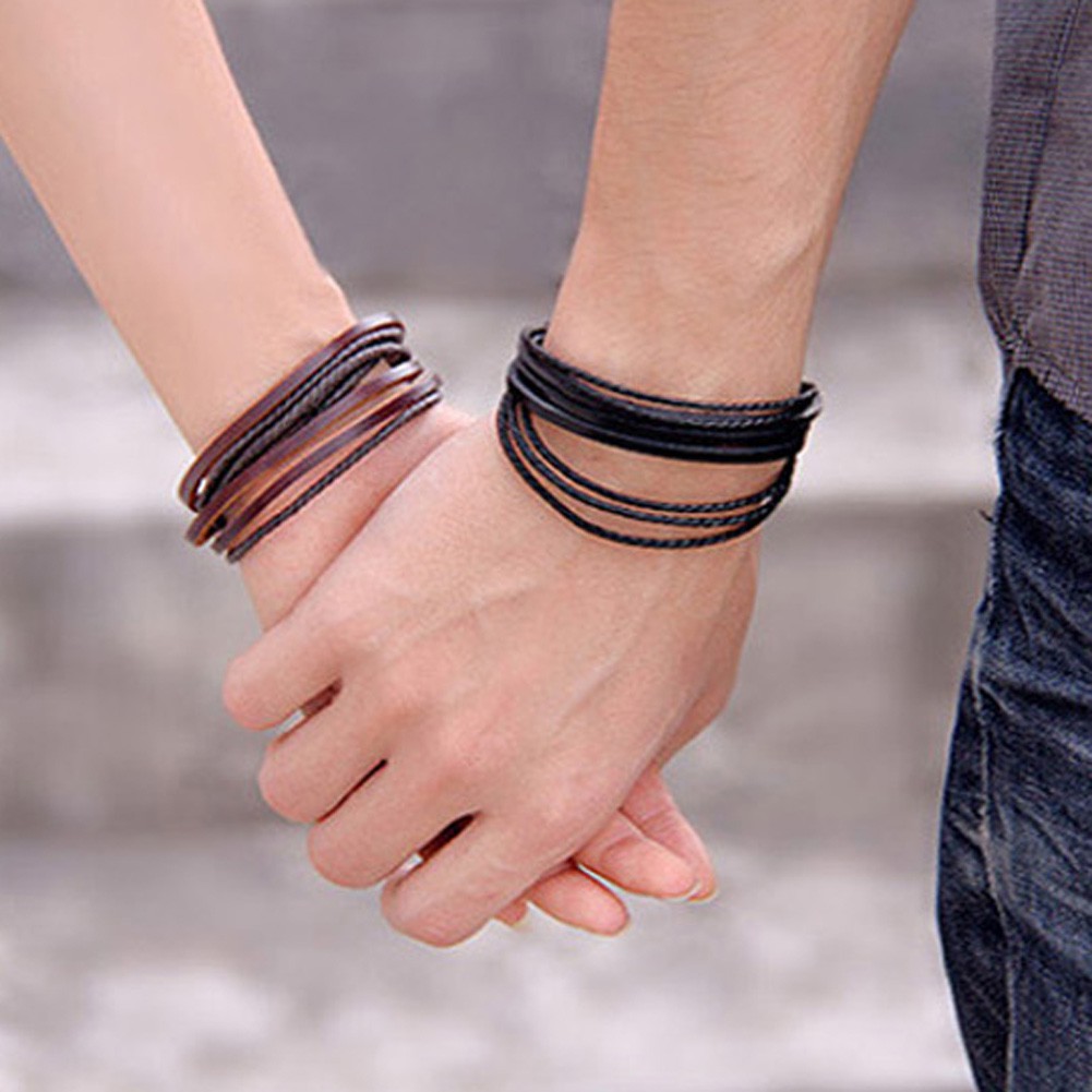 Vòng tay da nhiều lớp