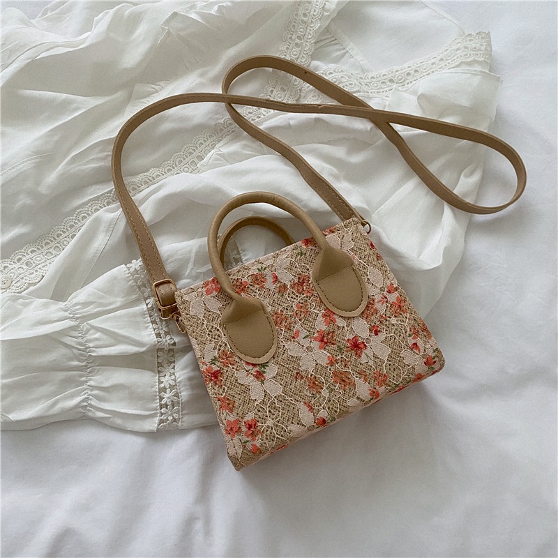 Túi Đeo Vai/Xách Tay Bằng Cói 2022 Thời Trang Mùa Hè Đơn Giản Cho Nữ