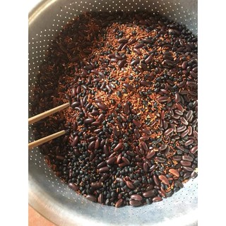 Gạo lứt huyết rồng_ đỗ đen xanh lòng_ đỗ đỏ _ lá dứa rang sẵn(2.5kg)