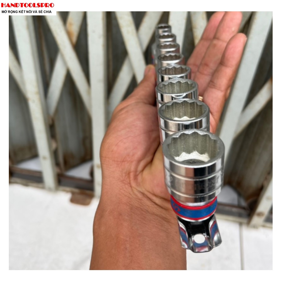 1/2″ Bộ tuýp bông 8 pcs 10-22mm 4010MR Kingtony