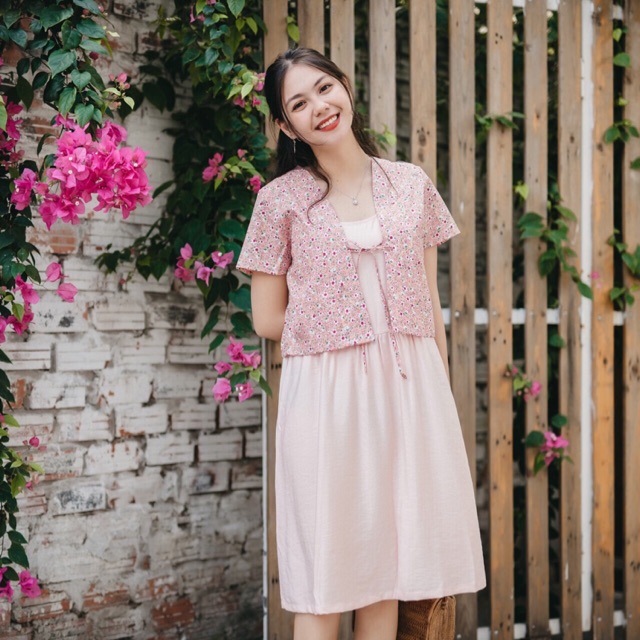 Set đầm + áo khoác