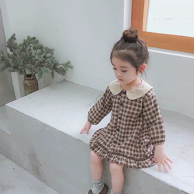 Cặp kẹp tóc búi giả phong cách Hàn Quốc dễ thương cho bé gái
