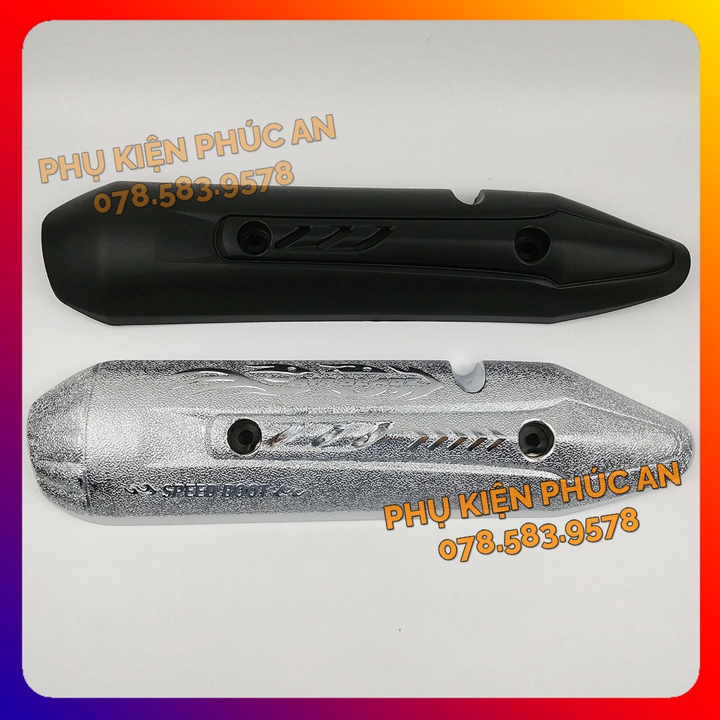 Ốp che ống pô xe Ab Airblade 110 đời đầu - pát bô cách nhiệt ống xả Air Blade Thái năm 2007 2008 2009 2010