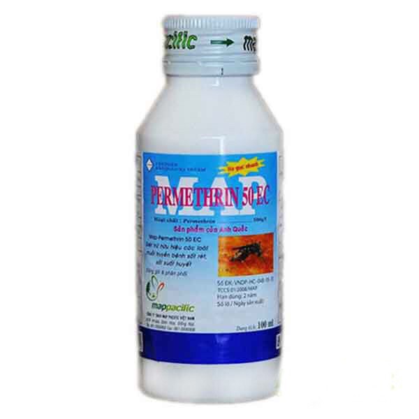 Thuốc phun muỗi Permethrin 50EC công nghệ ANH QUỐC - 100ml