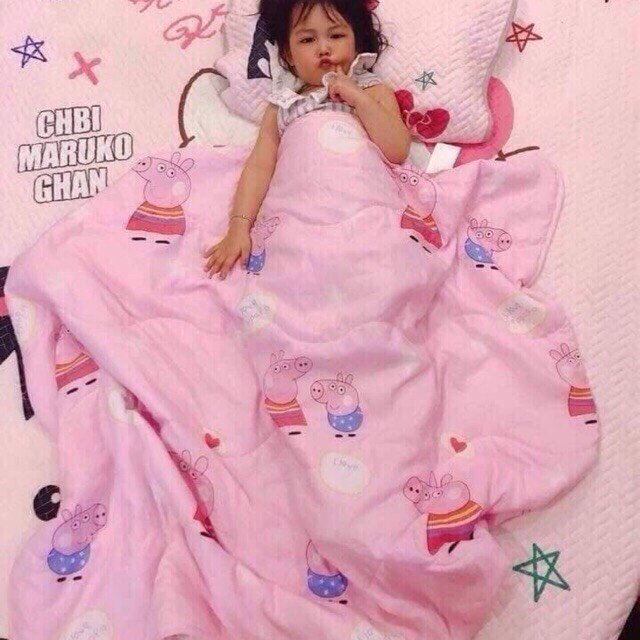 Chăn đũi cho bé - Chăn trẻ em hè thu diều hòa thoáng khí mẫu hoạt hình 101215