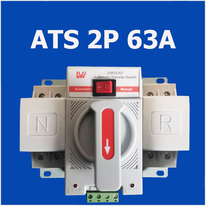 Bộ chuyển nguồn tự động (LW) ATS 2P 63A - tự động chuyển nguồn điện khi mất điện