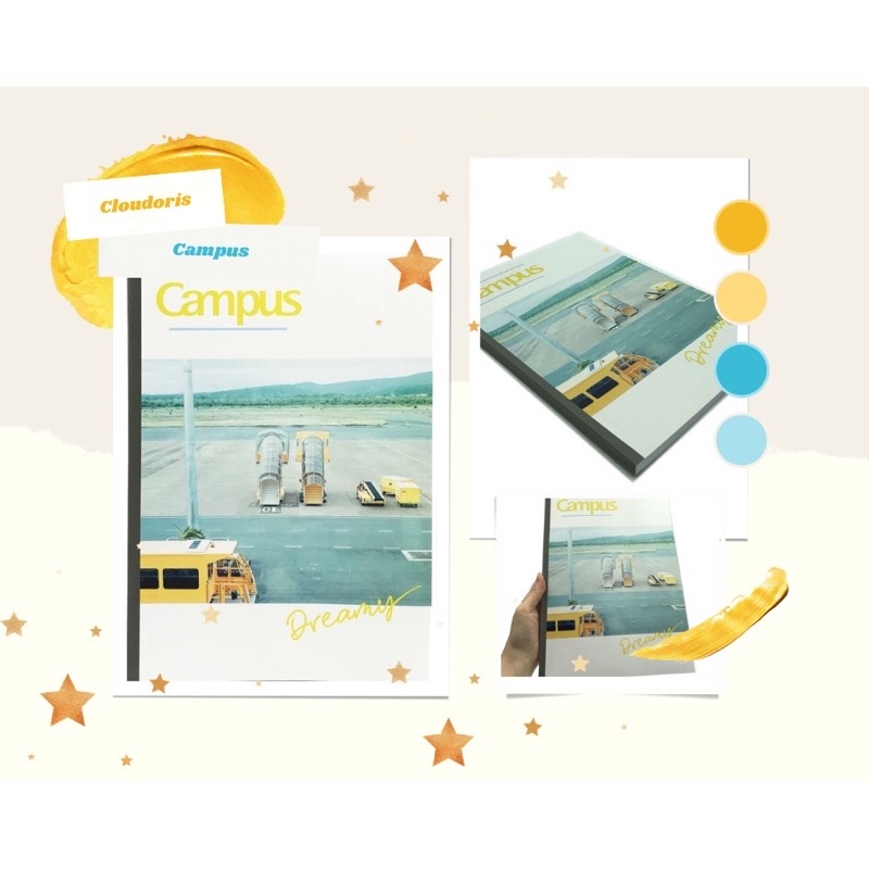 Vở kẻ ngang có chấm A4 Campus 200 trang Dreamy