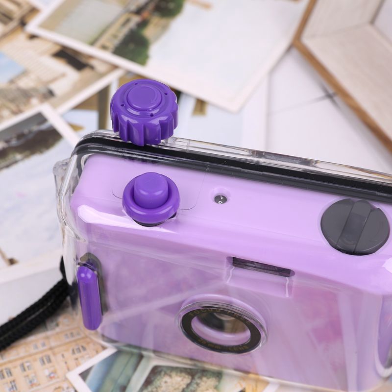 Máy ảnh phim Lomo 35mm mini dễ thương kèm vỏ ngoài chống thấm có thể chụp dưới nước
