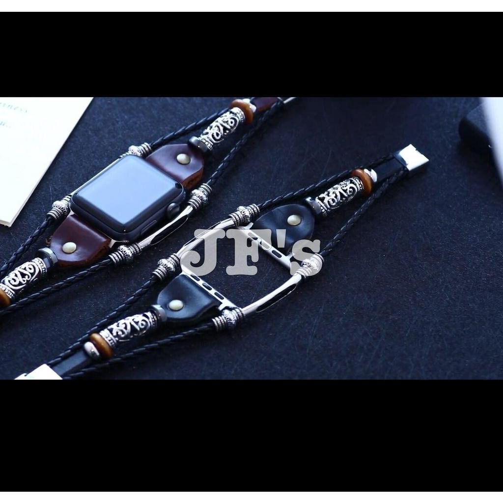 Johnifashion Dây đeo đồng hồ apple ưatch, dây aw da khoá thép ko gỉ, thời trang cho cả nam và nữ