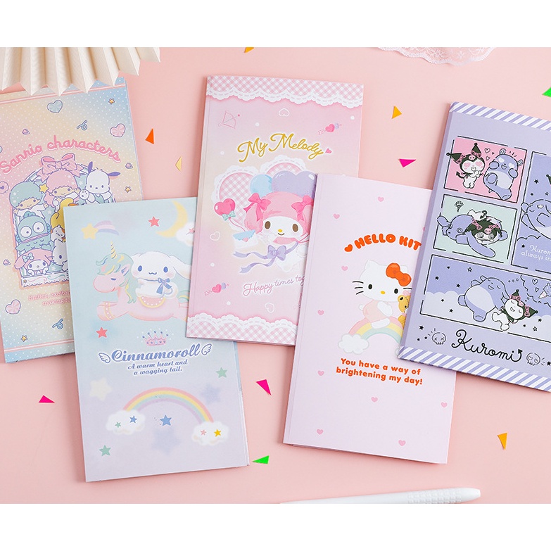 Bộ sticker DIY hình ảnh thành viên của Sanrio bao gồm bộ sticker Cinnamoroll và Kuromi bộ sticker sổ tay hoạt hình là món quà độc đáo cho học sinh