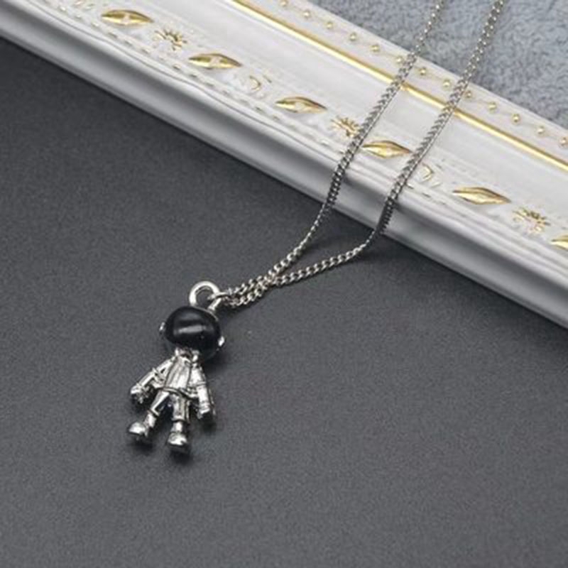 Vòng Cổ Phi Hành Gia Astronaut Necklace New Sweater Chain Unisex Neck Jewelry