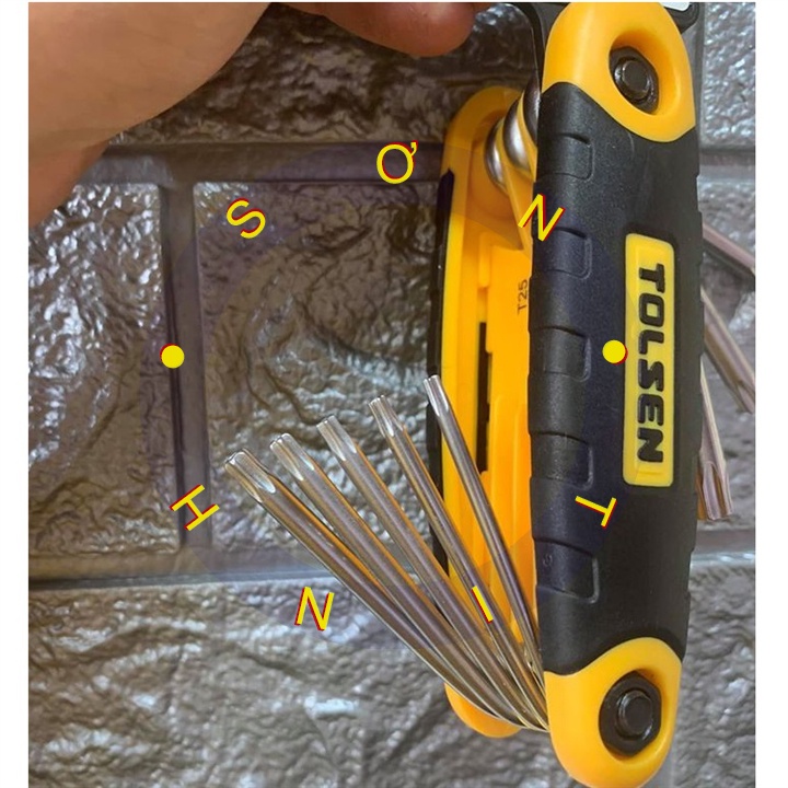 20069 lục giác bộ đầu bông 8 cây tolsen