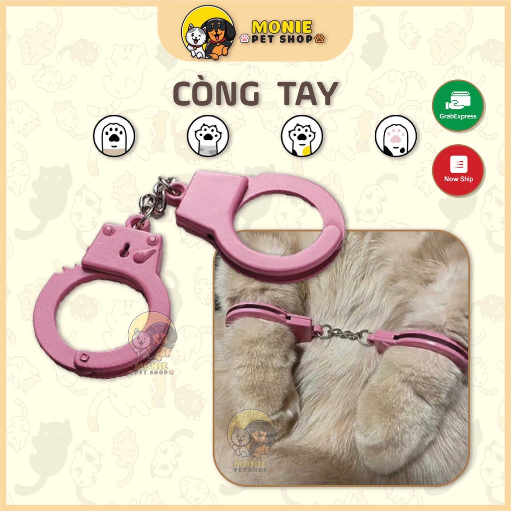 Móc khóa còng tay mini, Đồ chơi còng tay mèo đáng yêu