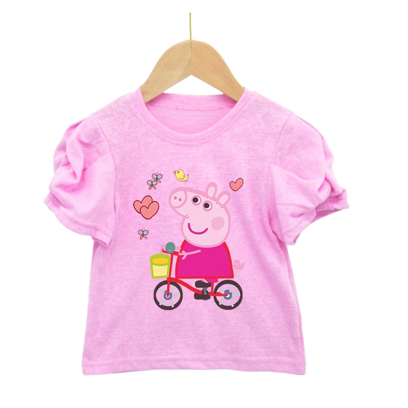 Áo Thun Cotton Thoáng Khí In Hoạt Hình Ngựa Pony Đáng Yêu Thời Trang Dành Cho Bé Gái