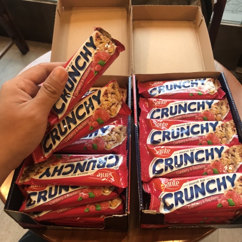 Protein Bar - Thanh ngũ cốc dinh dưỡng (40g) - CRUNCHY - Mùi vị thơm ngon hấp dẫn, hỗ trợ ăn kiêng, giảm cân ( BBE 6/22)