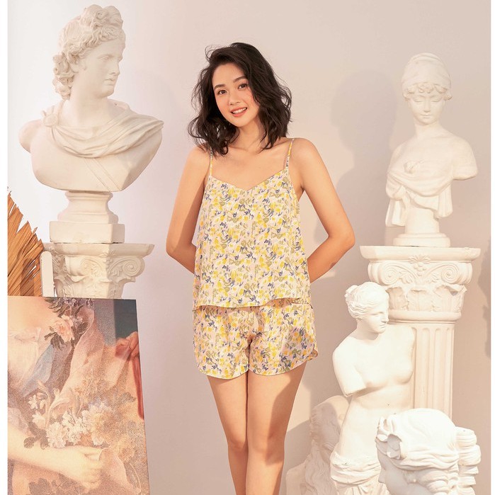 Bộ đồ mặc nhà nữ 2 dây VIBES Fleur Straps Set