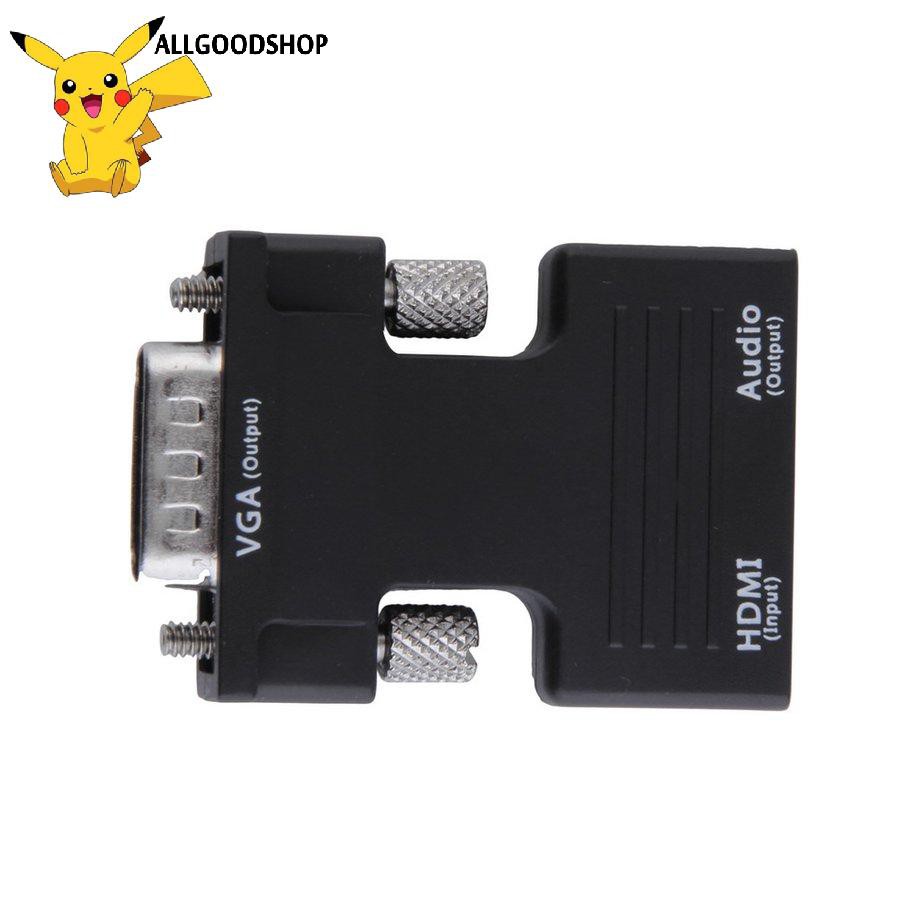 Bộ Chuyển Đổi 104all Hdmi Cái Sang Vga Đực + Đầu Nhận Âm Thanh Hỗ Trợ 1080p