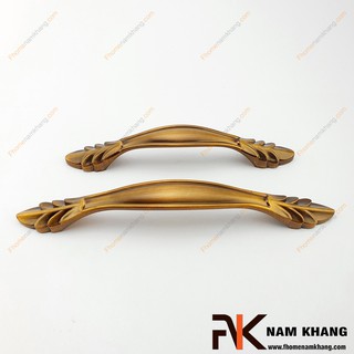 Tay nắm cửa tủ cổ điển hình lá màu cafe NK009-CF ( Màu Cafe)