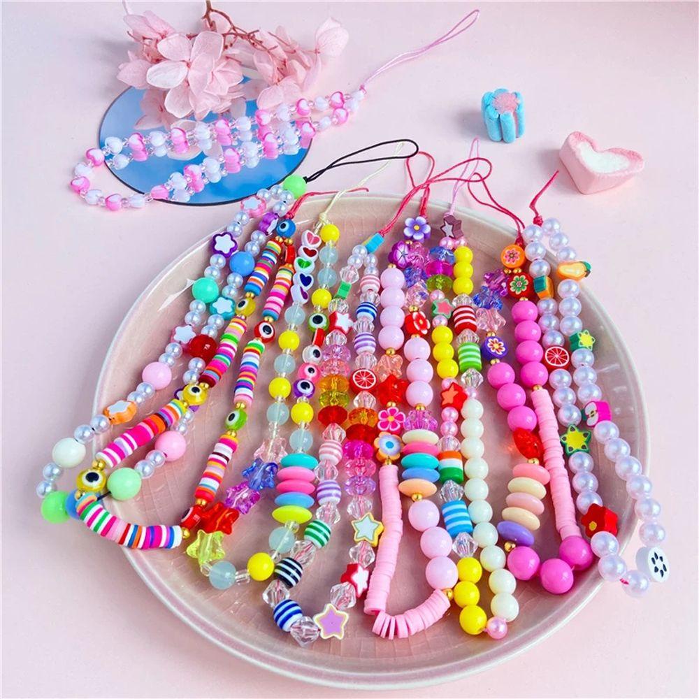 Dây Đeo Điện Thoại Chống Thất Lạc Chuỗi Hạt Cười Handmade Tiện Lợi Dành Cho Nữ