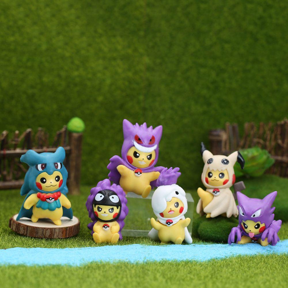 Mô Hình Pikachu Cosplay Cỡ 4-8CM