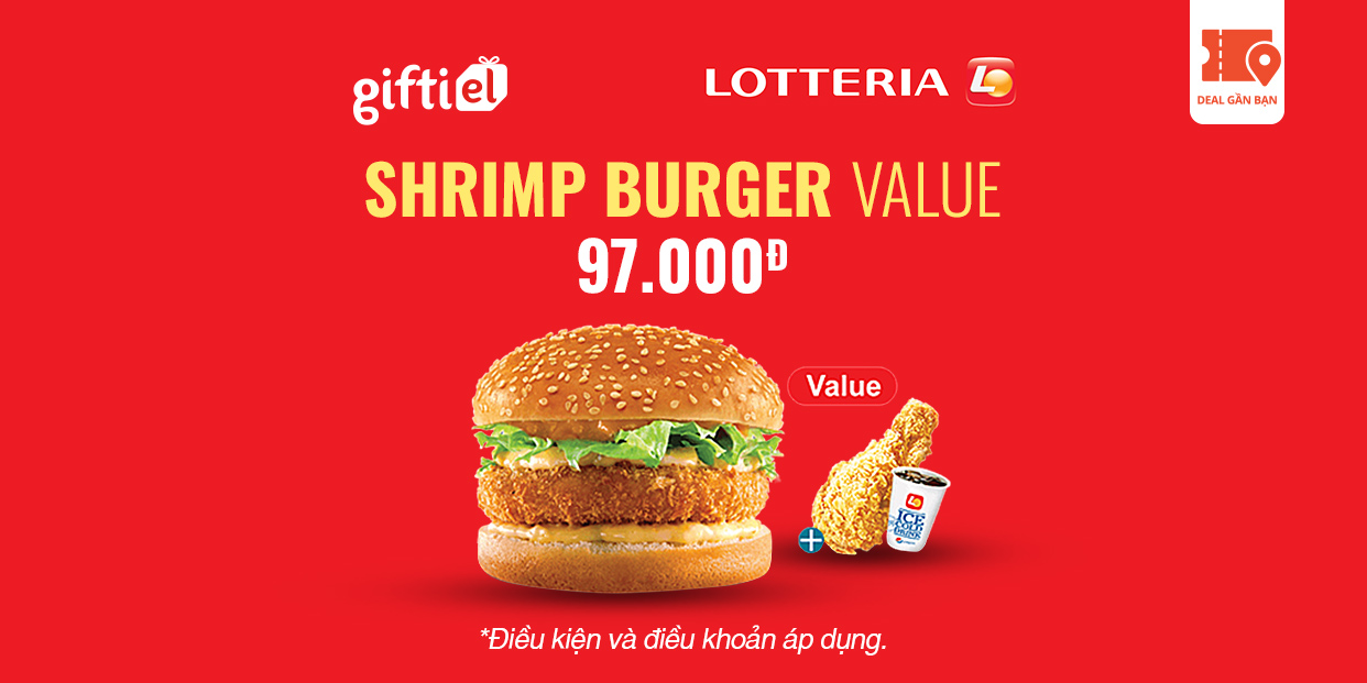 E-Voucher Lotteria Shrimp Burger Value