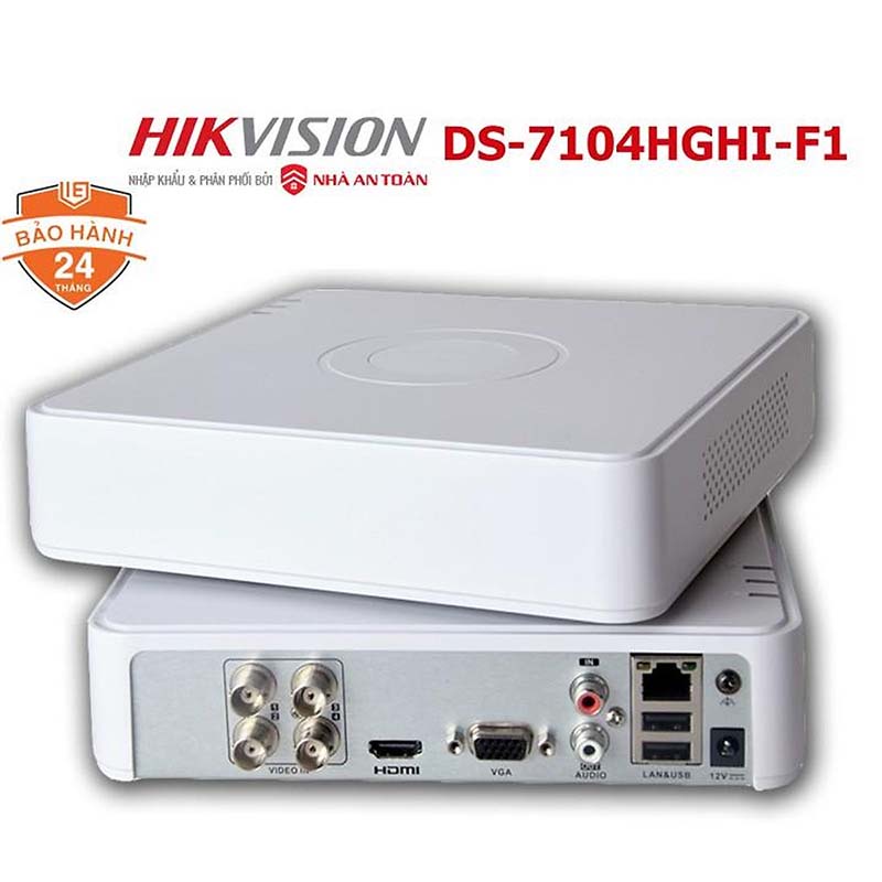 Đầu ghi camera Hikvision DS 7104HGHI F1/N  ,7208HGHI ,7108HQHI 4 , 8 kênh hàng chính hãng – Bảo hành 24 Tháng