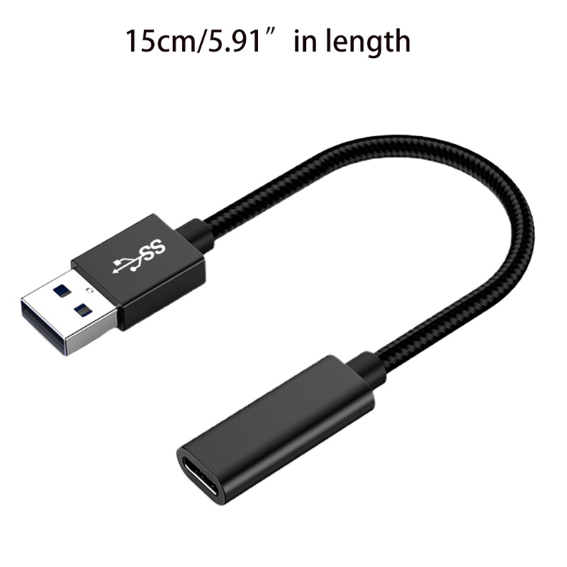 Cáp Sạc zzz 15cm Hai Trong Một Cổng Type C Sang Cổng USB 3.0 Cho Điện Thoại Và Máy Tính
