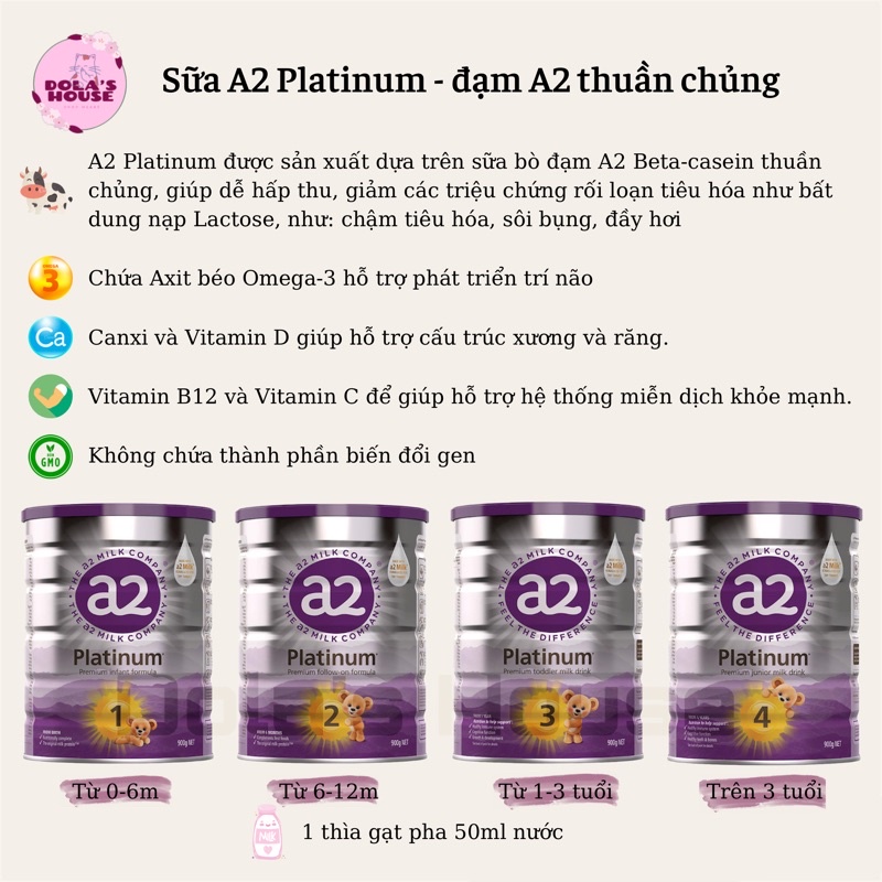 SỮA A2 PLATINUM 900G