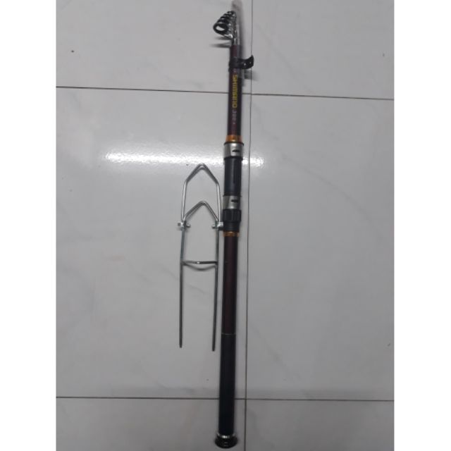 Cần câu lục rút shimano tặng kèm cây chống cần