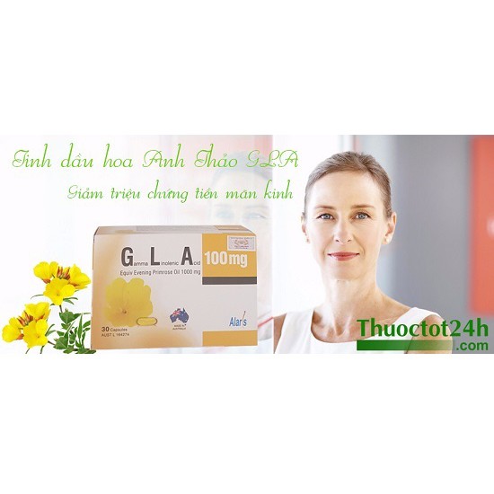 Tinh dầu hoa anh thảo GLA 100mg - Cân bằng nội nội tiết tố nữ, hàng chính hãng của Úc date 2024