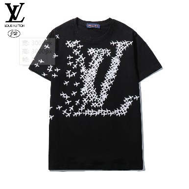 Áo Thun Cotton Ngắn Tay In Chữ Lois Vitn Thời Trang Cho Nam Và Nữ