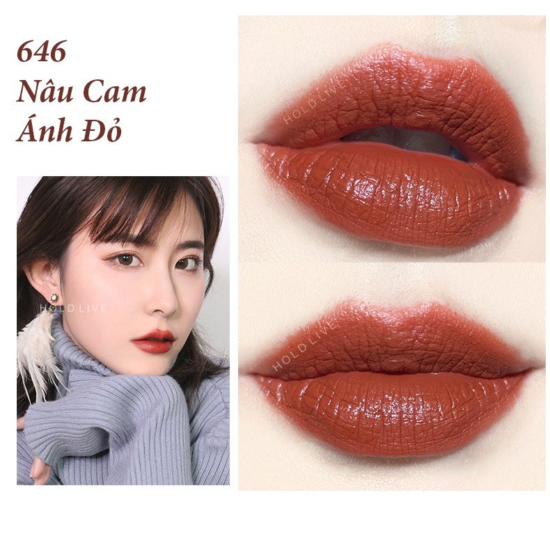 Set 5 son kem vuông Hold Live orchid love matte lip chính hãng Holdlive nội địa Trung HL270 NPP Shoptido | BigBuy360 - bigbuy360.vn