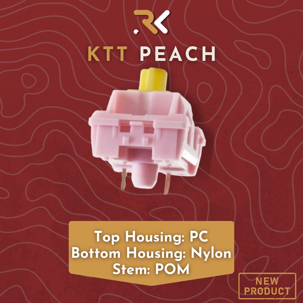 KTT Peach | Công tắc phím cơ Đào | Linear Switch | Rekeyboard