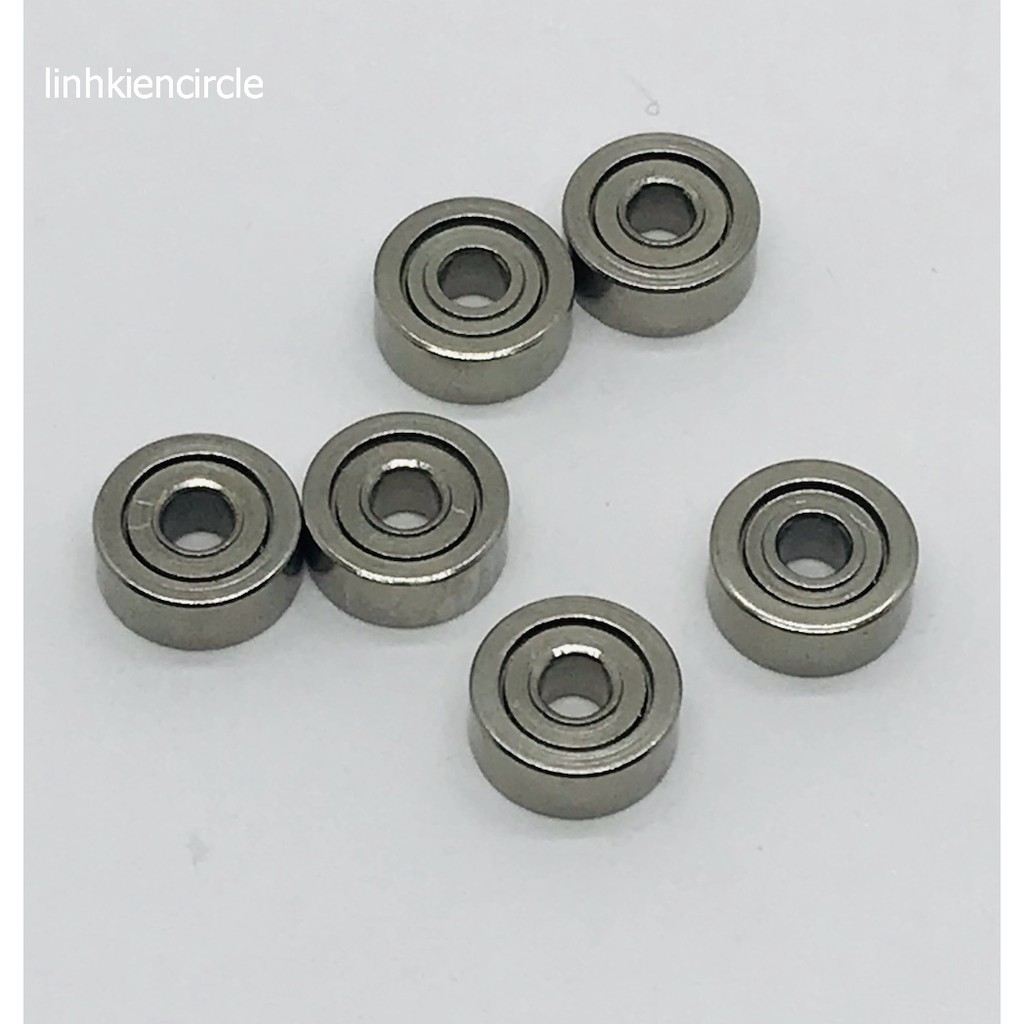6 cái bạc đạn mini cho trục 2mm đường kính 6mm kích thước 2x6x2.5mm - LK0249