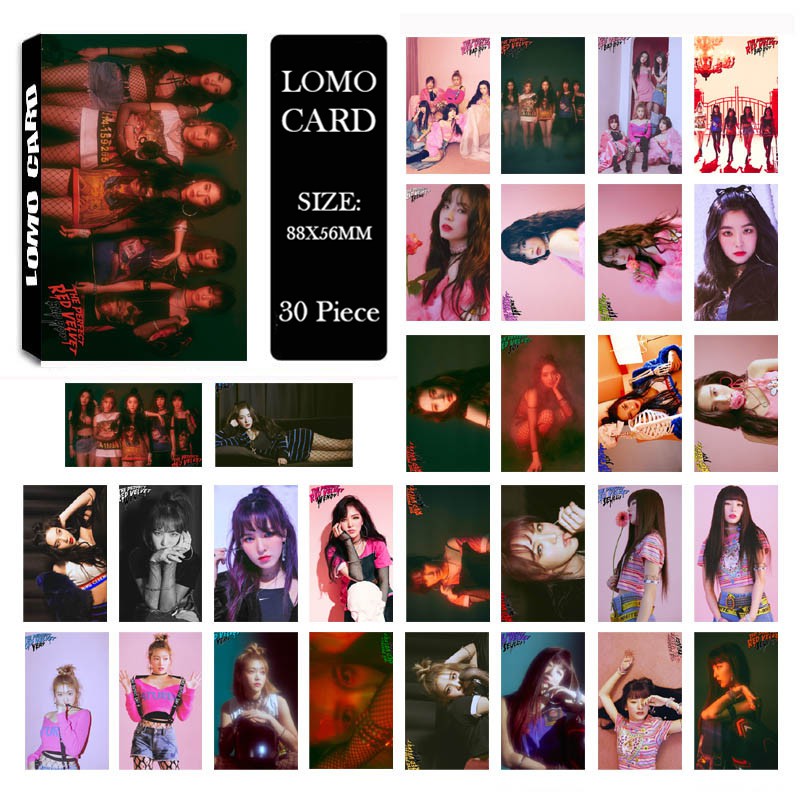 Lomocard Nhóm Red Velvet có 3 mẫu