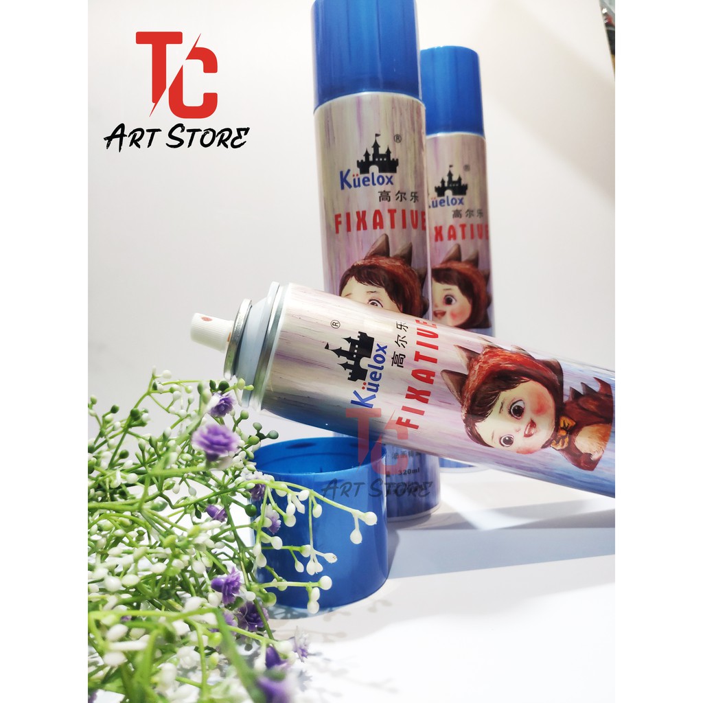 Bình xịt bảo vệ tranh SƠN DẦU / SÁP DẦU Kuelox 320ml