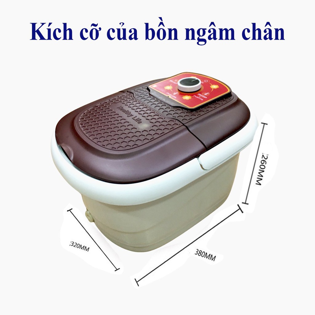 Bồn ngâm chân JVJ-L1 Bồn massage chân hồng ngoại đa năng - 3 chế độ