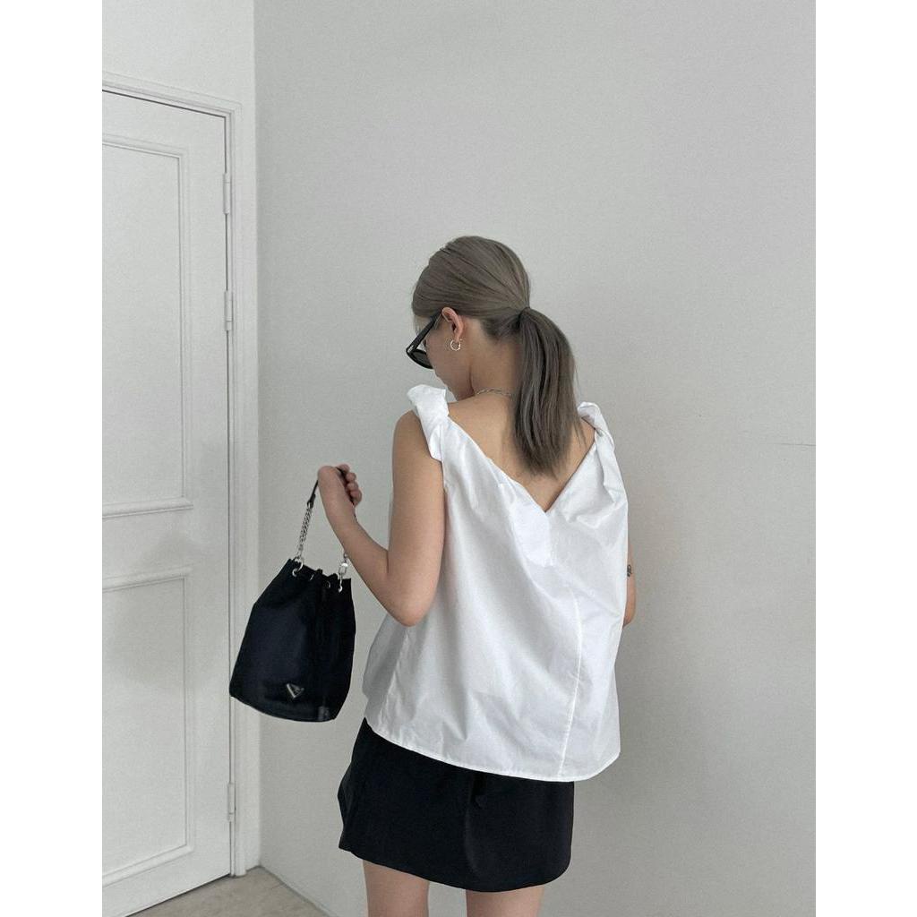 63106 Mùa Hè Trắng Slimmer Nhìn Áo Yếm