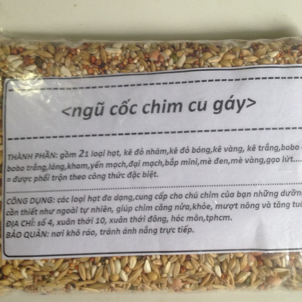 Ngũ cốc dành cho chim cu gáy