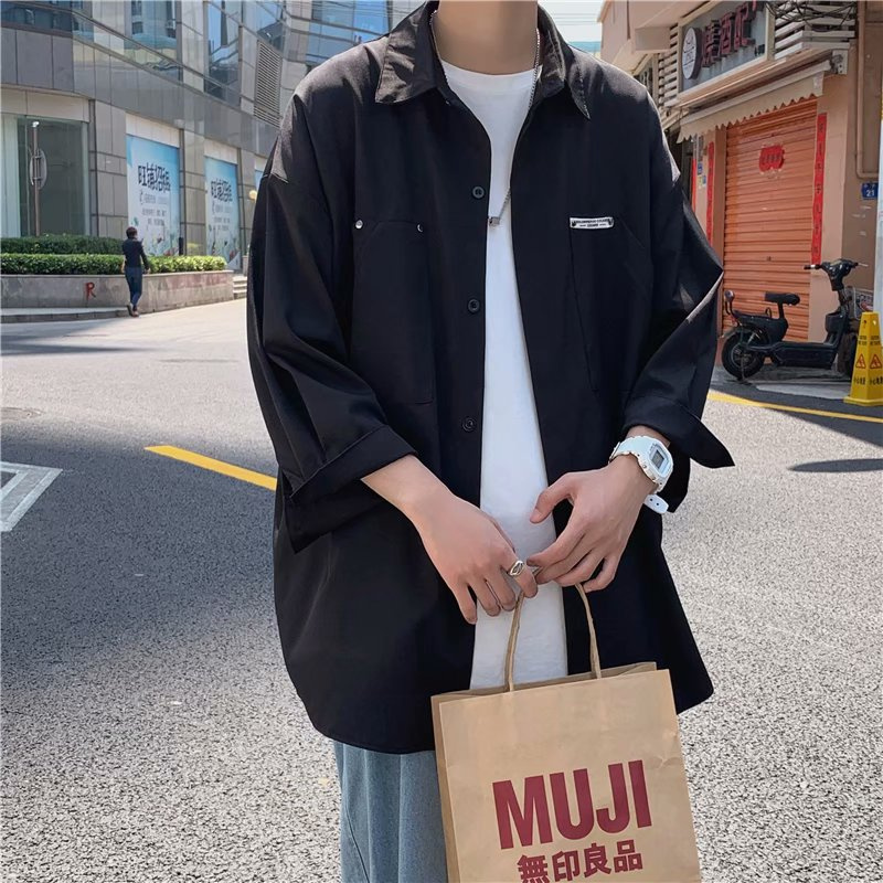 Áo Sơ Mi Tay Lỡ Thời Trang Dành Cho Nam